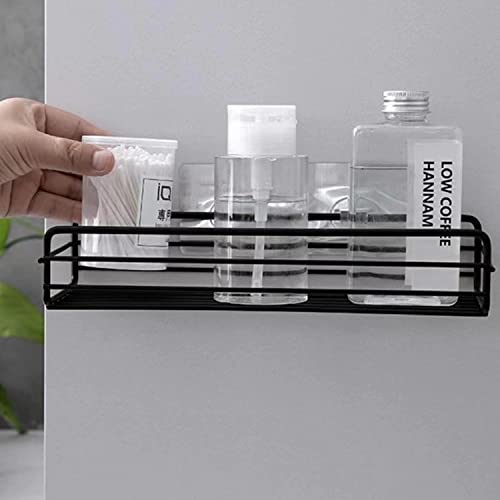 Xmasnova 2 Pack Shower Caddy Bathroom Shelf,Adhesive Shower Shelf Rustproof Shower Caddy,Black Bathroom Shower Organizer,No Drilling Shower Storage Organizer