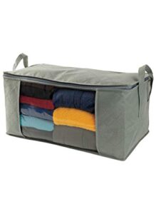 my home winter away storage bags for seasonal items-10" x 22" x 12", gray