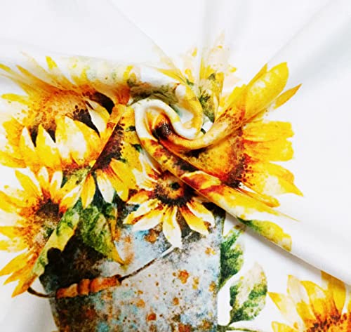 JALIBEI A vase of Sunflowers Hand Towels 13.6 X 29' for Household Daily Use | Home Decoration | Carry-On Hotel Gym Spa