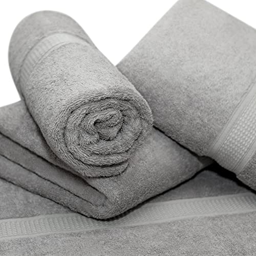 Ariv Towels - Premium Bamboo Cotton Bath Towels - Natural, Ultra Absorbent and Eco-Friendly 30" X 52" (Platinum)