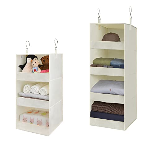 GRANNY SAYS Bundle of 1-Pack Hanging Organizer Closet & 1-Pack Hanging Closet Organizer