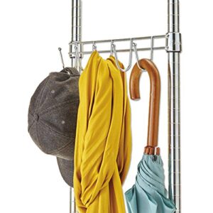 Alera GR364818SR Wire Shelving Garment Rack, Coat Rack, Stand Alone Rack w/Casters, Silver