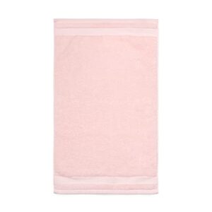 MARTHA STEWART 100% Cotton Bath Towels Set - 6 Piece Set | 2 Bath Towels - 2 Hand Towels - 2 Washcloths | Quick Dry Towels | Plush Towels | Absorbent | Ideal For Everyday Use | Blush Pink Towels