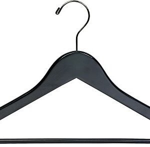 The Great American Hanger Company Black Wooden Suit Clothing Hangers