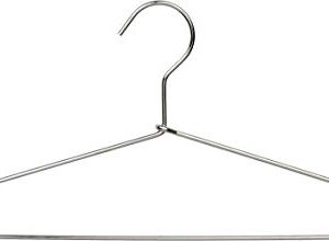 The Great American Hanger Company The American Company Slim, Box of 100 Thin and Strong Chrome Top Shirt and Pants Metal Suit Hanger