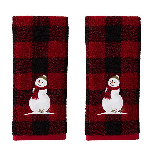 SKL Home Woodland Winter, Hand Towel Set, Red