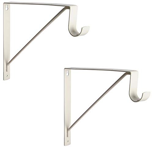 Knape & Vogt 1195 Cream Closet Rod & Shelf Support, 2 Pack