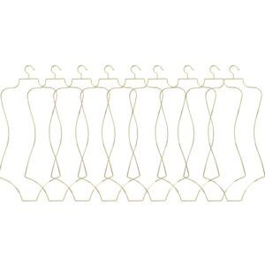 utile lingerie hangers display wire metal hangers body shape bulk hangers gold hangers for clothes bikini swimwear retail hangers 10 pack