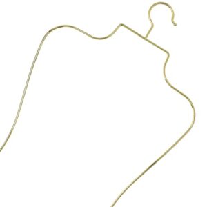 UTILE Lingerie Hangers Display Wire Metal Hangers Body Shape Bulk Hangers Gold Hangers for Clothes Bikini Swimwear Retail Hangers 10 Pack