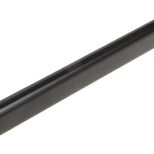 Oval Closet Rod with End Supports (MATTE BLACK - 48 inch)