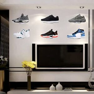 Clear Acrylic Floating Shelves for Wall Mount,Shoe Shelves,Floating Sneaker Display,Show Shelf,Wall Shoe Rack,Floating Shoe Display Shelf,Shoe Organizer Holder(12 pcs)