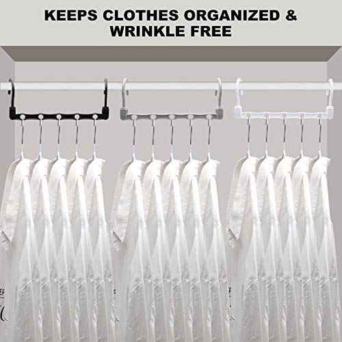 Closet Organizers and Storage,12 Pack Sturdy Closet Organizer Hanger for Heavy Clothes,Upgraded Closet Storage Space Saving Hangers,Magic Closet Organization Clothe Hanger,College Dorm Room Essentials