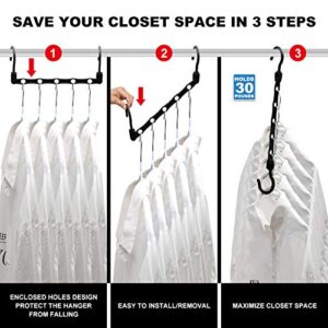 Closet Organizers and Storage,12 Pack Sturdy Closet Organizer Hanger for Heavy Clothes,Upgraded Closet Storage Space Saving Hangers,Magic Closet Organization Clothe Hanger,College Dorm Room Essentials