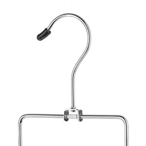 Whitmor 10 Hook Accessory, Chrome & Black Hanger, 1