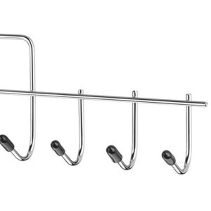 Whitmor 10 Hook Accessory, Chrome & Black Hanger, 1