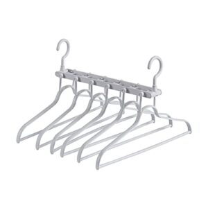 multifunctional cloth hanger space saving, 6 pcs one set to save your space and traceless cloth hanger with heavy duty quality hanger