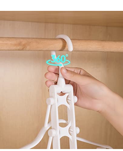 Multifunctional Cloth Hanger Space Saving, 6 pcs One Set to Save Your Space and Traceless Cloth Hanger with Heavy Duty Quality Hanger