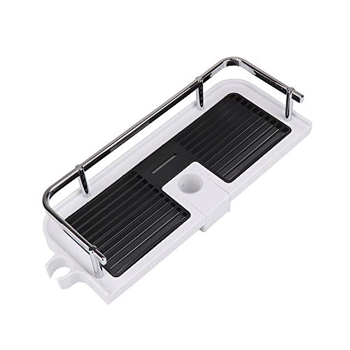 Pole Shower Caddy, Pole Mounted Bracket, Storage Holders for Shampoo, Shower Rack for 22-25 mm Shower Pole, Toiletry Soap Tray