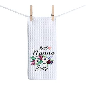tsotmo best nonna ever kitchen towel gift grandma gift from grandchild nonna kitchen towel (nonna towel)