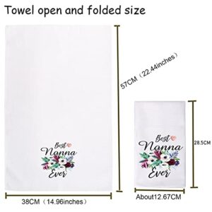 TSOTMO Best Nonna Ever Kitchen Towel Gift Grandma Gift from Grandchild Nonna Kitchen Towel (Nonna Towel)