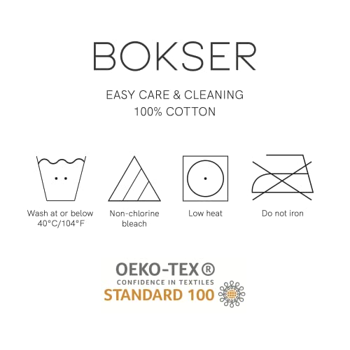 Bokser Home Hospitality Victory Hand Towels, Luxury Quality for Bathroom, Home, Spa and More, 627 GSM, 100% Combed Cotton Providing a Soft, Luxurious Feel, 16" x 30” (Pack of 6)