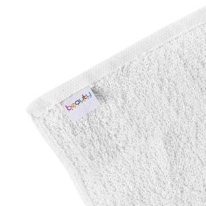 American Terry Mills 100% Cotton Economy Salon Towels Gym Towels Hand Towel, Maximum Softness, Absorbency & Durability, (15" L x 25" W 2.25Lbs/Doz, White, 24 Piece