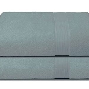 Belizzi Home Premium Cotton Oversized 2 Pack Bath Sheet 35x70 - 100% Pure Cotton - Ideal for Everyday use - Ultra Soft & Highly Absorbent - Machine Washable - Jade