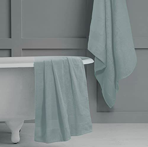 Belizzi Home Premium Cotton Oversized 2 Pack Bath Sheet 35x70 - 100% Pure Cotton - Ideal for Everyday use - Ultra Soft & Highly Absorbent - Machine Washable - Jade