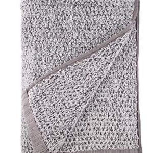 Everplush Diamond Jacquard Bath Towel Set, 2 Pack, Gray