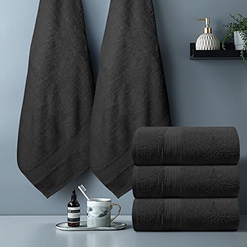 Softolle 100% Cotton Luxury Bath Sheets - 600 GSM Cotton Towels for Bathroom - Set of 2 Bath Sheets - Eco-Friendly, Super Soft, Highly Absorbent - Oeko-Tex Certified - 35" x 70" Inches (Grey)