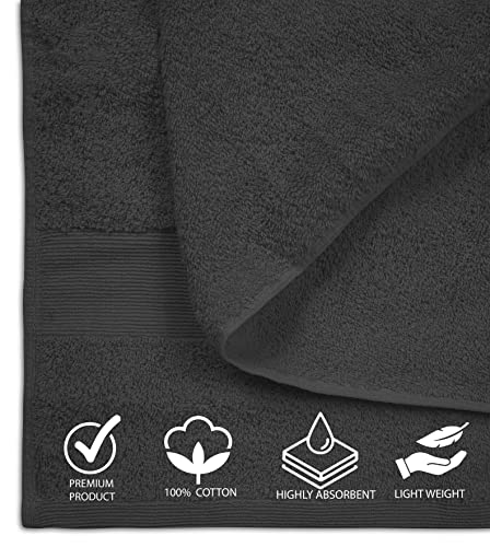 Softolle 100% Cotton Luxury Bath Sheets - 600 GSM Cotton Towels for Bathroom - Set of 2 Bath Sheets - Eco-Friendly, Super Soft, Highly Absorbent - Oeko-Tex Certified - 35" x 70" Inches (Grey)