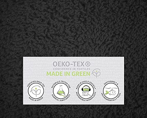 Softolle 100% Cotton Luxury Bath Sheets - 600 GSM Cotton Towels for Bathroom - Set of 2 Bath Sheets - Eco-Friendly, Super Soft, Highly Absorbent - Oeko-Tex Certified - 35" x 70" Inches (Grey)