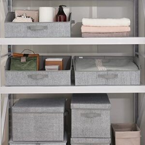 GRANNY SAYS Bundle of 3-Pack Clothing Storage Bins & 3-Pack Trapezoid Storage Bins for Wardrobe