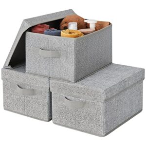 GRANNY SAYS Bundle of 3-Pack Clothing Storage Bins & 3-Pack Trapezoid Storage Bins for Wardrobe