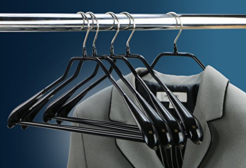 Mawa by Reston Lloyd BodyForm Series Non-Slip Space-Saving Extra Wide Clothes Hanger with Bar for Pants