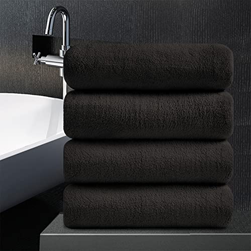 Bath Towel Bathroom Towel Oversized Bath Towel (35 x 70in) 4 Pack Extra Large Bath Sheet 700 GSM Towel Set Soft Highly Absorbent Quick Dry Bath Towel Set Premium Shower Towel Spa Gym Hotel,Brown