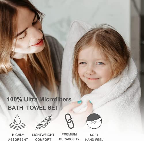 Bath Towel Bathroom Towel Oversized Bath Towel (35 x 70in) 4 Pack Extra Large Bath Sheet 700 GSM Towel Set Soft Highly Absorbent Quick Dry Bath Towel Set Premium Shower Towel Spa Gym Hotel,Brown