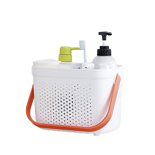 A-XINTONG Portable Shower Caddy with Handle Plastic Storage Basket Shower Organizer Bin for Bathroom, Kitchen, College Dorm Room, Home, Hotel