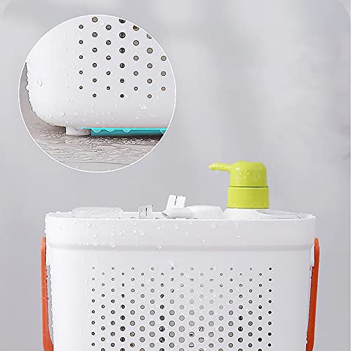 A-XINTONG Portable Shower Caddy with Handle Plastic Storage Basket Shower Organizer Bin for Bathroom, Kitchen, College Dorm Room, Home, Hotel