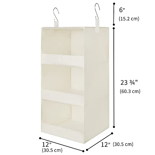 GRANNY SAYS Bundle of 2-Pack Storage Baskets with Lids Large & 1-Pack Hanging Closet Organizer