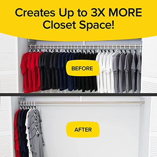 Space Triangles Hanger Hooks Cascade Hangers to Create Up to 3X More Closet Space Easy to Use Slip-Over Design Organize Shirts Pants (Cat)