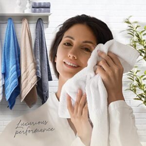 Jumbo Bath Sheets Towels For Adults 35" x 70" - 2-Pack - 100% Cotton White Bath Sheet Set - Extra Large Oversized Bath Towels, Absorbent Bath Towel Set, Heavenly-Soft Bathroom Towels - Oeko-Tex Towels