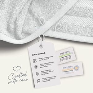 Jumbo Bath Sheets Towels For Adults 35" x 70" - 2-Pack - 100% Cotton White Bath Sheet Set - Extra Large Oversized Bath Towels, Absorbent Bath Towel Set, Heavenly-Soft Bathroom Towels - Oeko-Tex Towels