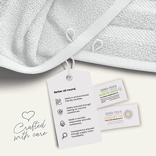 Jumbo Bath Sheets Towels For Adults 35" x 70" - 2-Pack - 100% Cotton White Bath Sheet Set - Extra Large Oversized Bath Towels, Absorbent Bath Towel Set, Heavenly-Soft Bathroom Towels - Oeko-Tex Towels