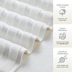 Jumbo Bath Sheets Towels For Adults 35" x 70" - 2-Pack - 100% Cotton White Bath Sheet Set - Extra Large Oversized Bath Towels, Absorbent Bath Towel Set, Heavenly-Soft Bathroom Towels - Oeko-Tex Towels