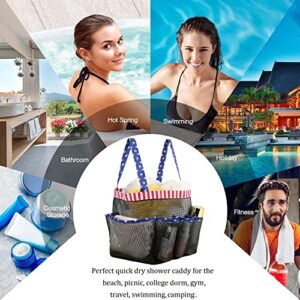 LCXYYY Mesh Shower Caddy, Portable Shower Bag Tote Hanging Toiletry for Bathroom Gym Travel Beach& Camping Dorm with Handle