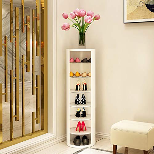 AVEO Shoe Rack 7-Tiers Shoe Rack Large 360°Rotation Shoe Rack Organizer Shoe Storage Shelf Organiser for Entryway Living Room Hallway Shoe Cabinet (Color : C, Size : Large)