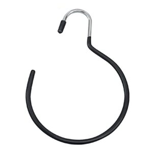 gofidin Scarf Ring Hangers Tank Tops Belt Hanger Non-Slip Ties Hanging Hook Non-Snag Closet Organizer Accessory Metal