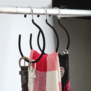 gofidin Scarf Ring Hangers Tank Tops Belt Hanger Non-Slip Ties Hanging Hook Non-Snag Closet Organizer Accessory Metal