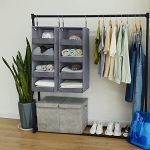 GRANNY SAYS Bundle of 2-Pack Hanging Storage Organizers & 1-Pack Hanging Closet Organizer